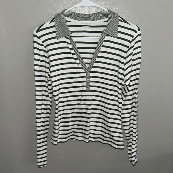 Sonoma Goods For Life Women’s
Stripe Mix Long Sleeve Collared Shirt - Picture 5 of 8